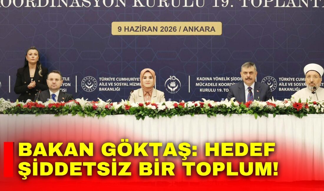 Aile ve Sosyal Hizmetler Bakanı Göktaş, Kadına Yönelik Şiddetle Mücadele