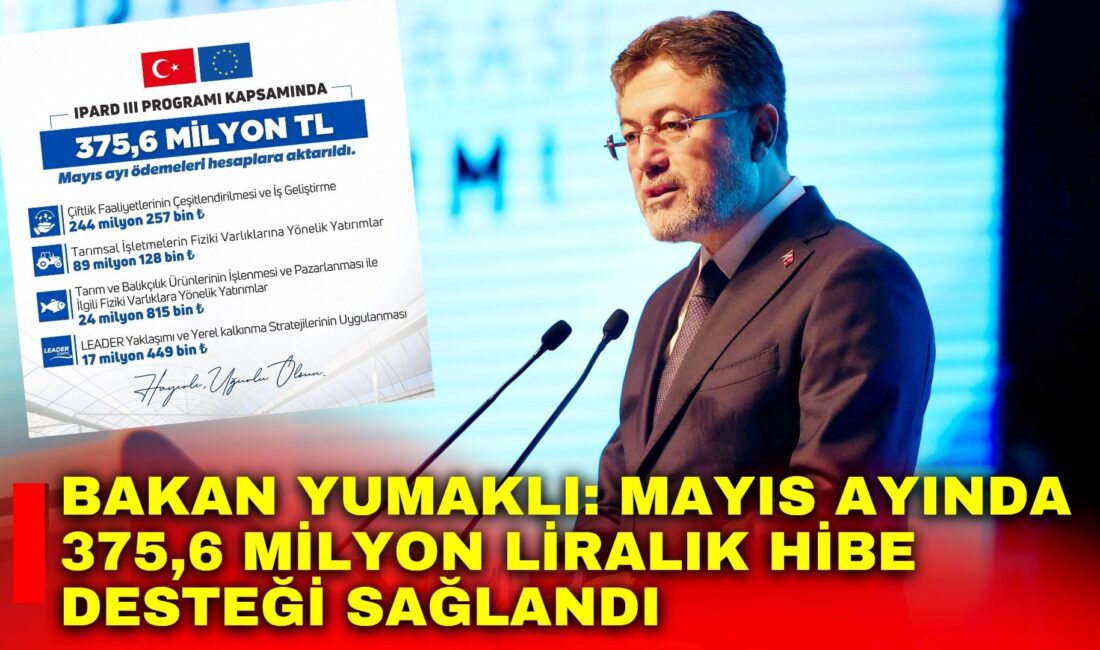 Tarım ve Orman Bakanı İbrahim Yumaklı, IPARD III Programı kapsamında