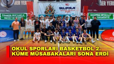 Afyonkarahisar'da Okul Sporları Basketbol 2. Küme Müsabakaları tamamlandı.