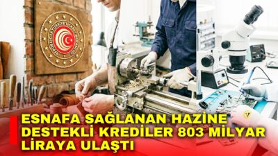 Ticaret Bakanlığı, kredi ve kefalet kooperatifleri aracılığıyla esnaf ve sanatkârlara