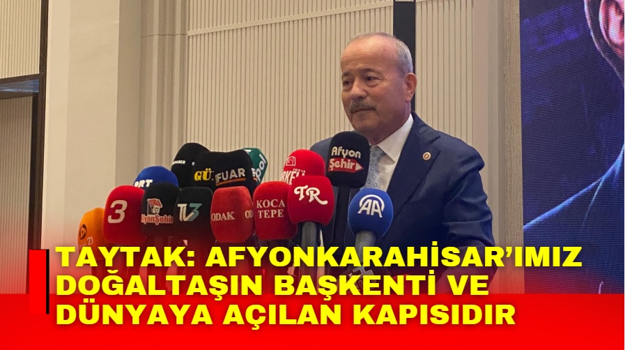 Afyonkarahisar’da düzenlenen Blok Mermer Fuarı’nın açılışında konuşan MHP Afyonkarahisar Milletvekili