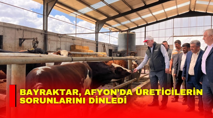 Türkiye Ziraat Odaları Birliği Genel Başkanı Şemsi Bayraktar, Afyonkarahisar’da bir