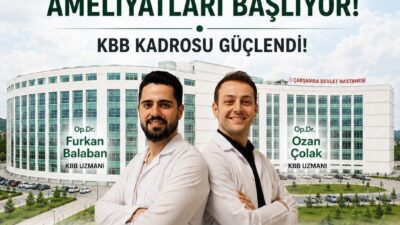 Samsun Çarşamba Devlet Hastanesi, uzman hekim kadrosunu güçlendirmeye devam ediyor.