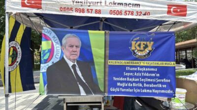 Muğla’da Fenerbahçe taraftar grubu Kalbinde Fenerbahçe’yi Yaşatanlar (KFY) tarafından başkan