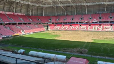 Süper Lig ekiplerinden Samsunspor’un kullandığı 19 Mayıs Stadyumu’nda kullanım ömrünü