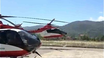 Samsun İl Sağlık Müdürlüğü bünyesinde görev yapan ambulans helikopter, yalnızca