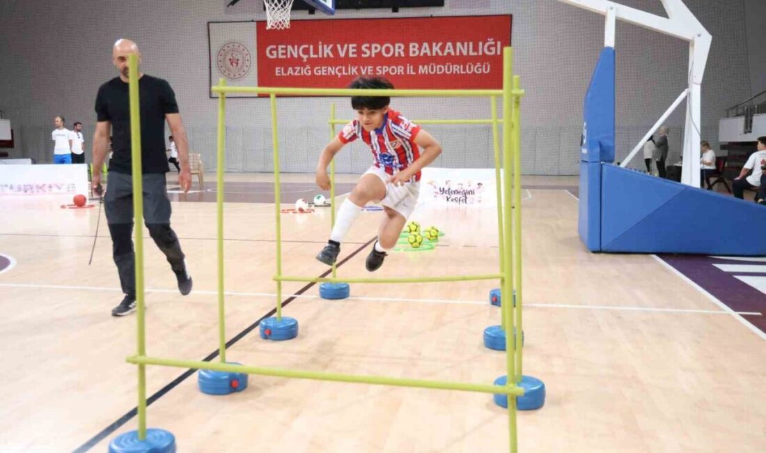 Elazığ’da yürütülen ‘Yetenek Taraması ve Spora Yönlendirme Programı’ kapsamında bugüne