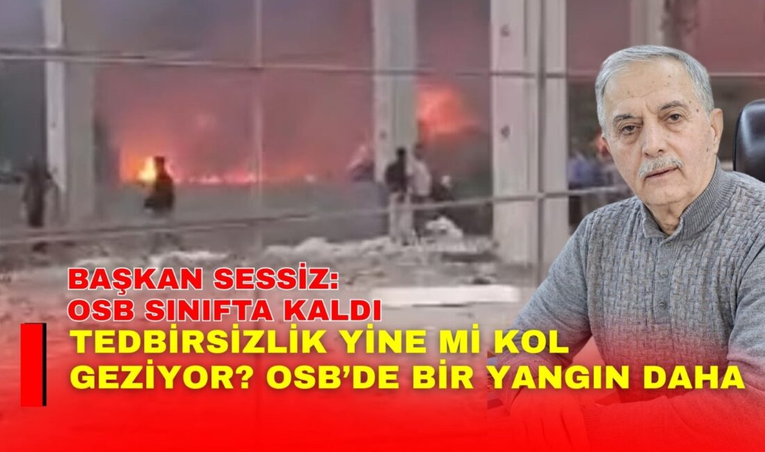 Afyonkarahisar Organize Sanayi Bölgesi’nde (OSB) lastiklerin bulunduğu alanda çıkan yangın