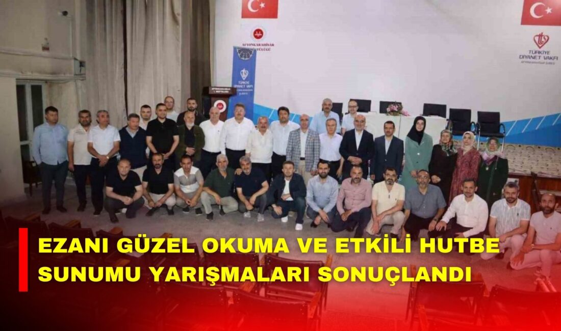 Afyonkarahisar İl Müftülüğü tarafından 2026 Yılı Camiler ve Din Görevlileri