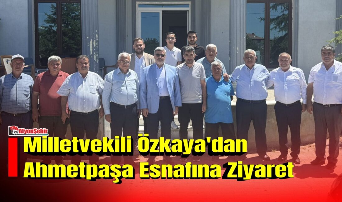 AK Parti Afyonkarahisar Milletvekili Ali Özkaya, Sinanpaşa ilçesine bağlı Ahmetpaşa
