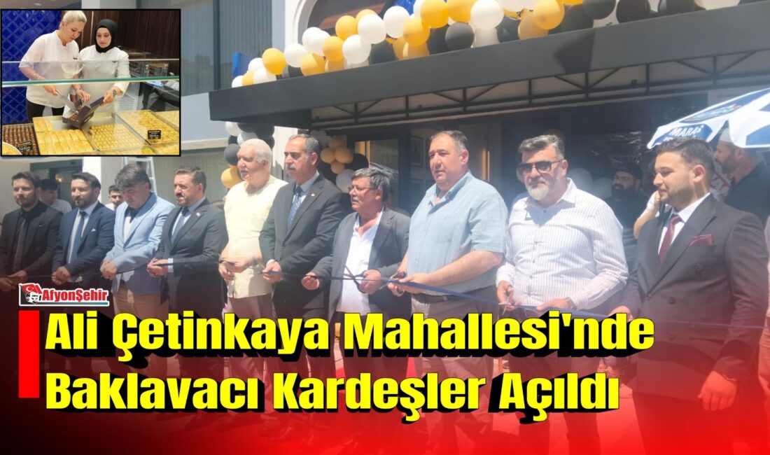 Afyonkarahisar'da tatlı sektörüne yeni bir işletme daha kazandırıldı. Baklavacı Kardeşler,