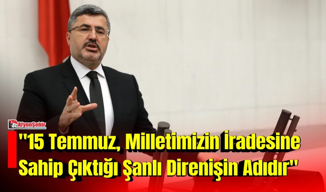 AK Parti Afyonkarahisar Milletvekili Ali Özkaya, 15 Temmuz Demokrasi ve