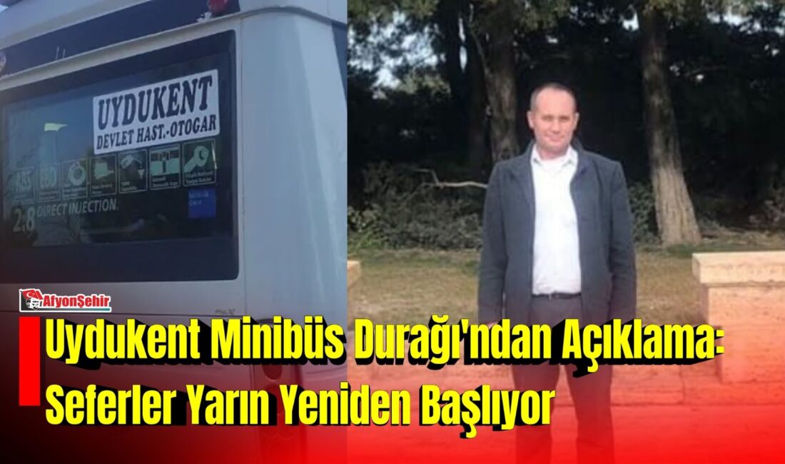 Uydukent Minibüs Durağı Başkan Vekili Kazım Adıbelli, merhum Durak Başkanı