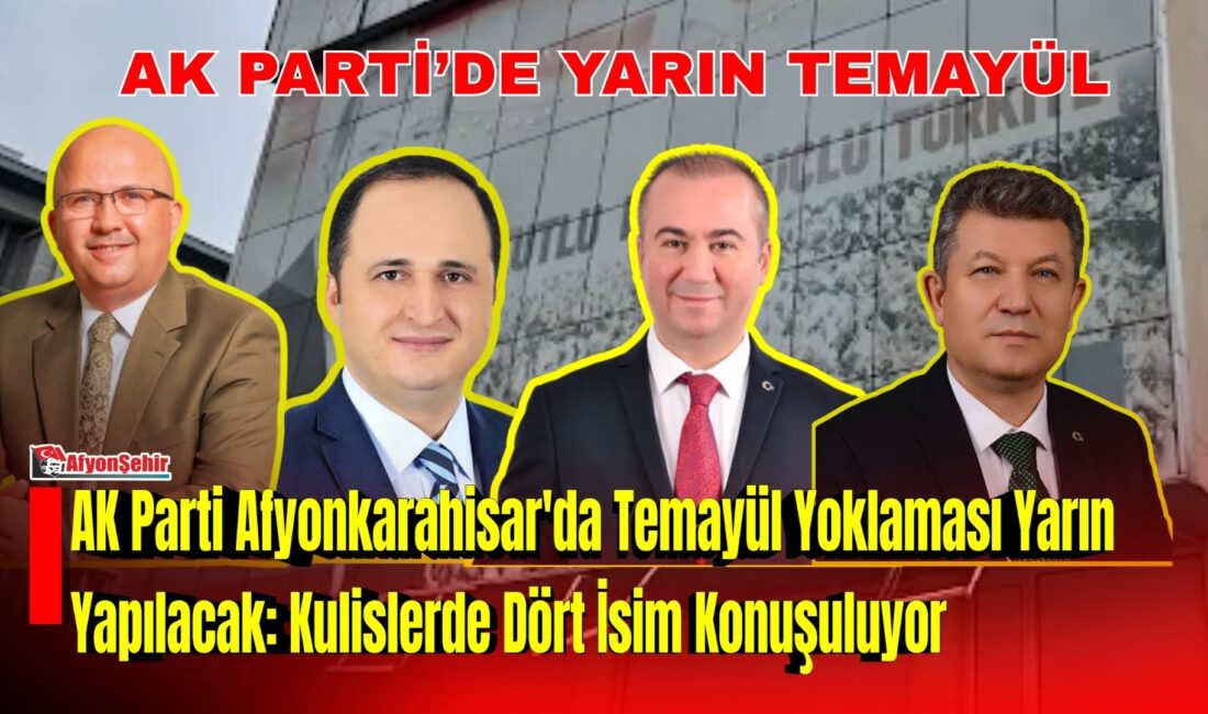AK Parti Afyonkarahisar İl Başkanlığı'nda gerçekleştirilecek temayül yoklamasının tarihi ve