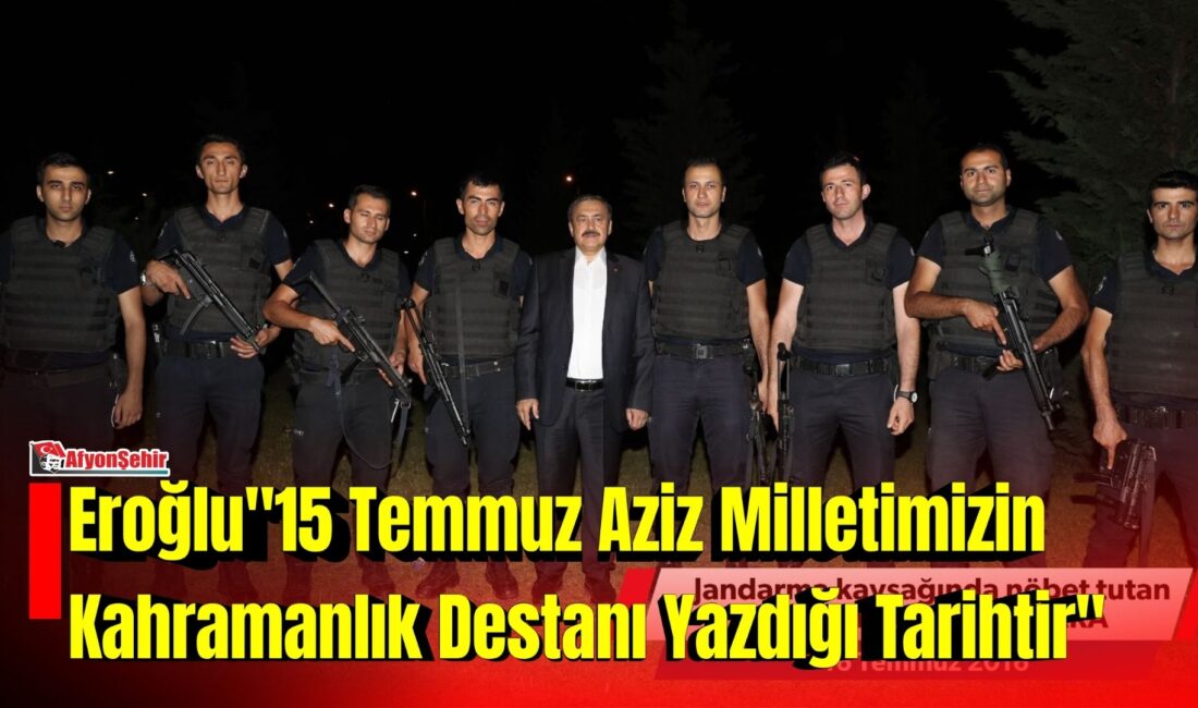 Prof. Dr. Veysel Eroğlu ” 15 Temmuz, ülkemizin demokrasi mücadelesinin