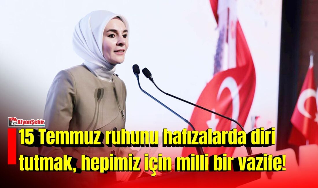 Aile ve Sosyal Hizmetler Bakanı Mahinur Özdemir Göktaş, "15 Temmuz