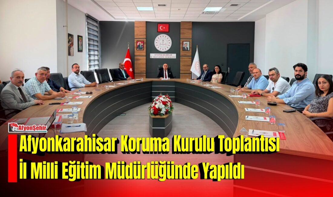Afyonkarahisar Koruma Kurulu Toplantısı İl Milli Eğitim Müdürlüğünde Yapıldı Afyonkarahisar Cumhuriyet Başsavcılığı Koruma Kurulu Başkanlığı’nın olağan toplantısı, Afyonkarahisar İl