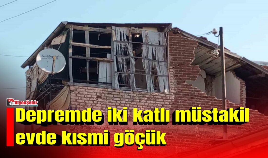 Malatya’da 5.0 büyüklüğündeki depremde müstakil evde kısmi göçük oluştu