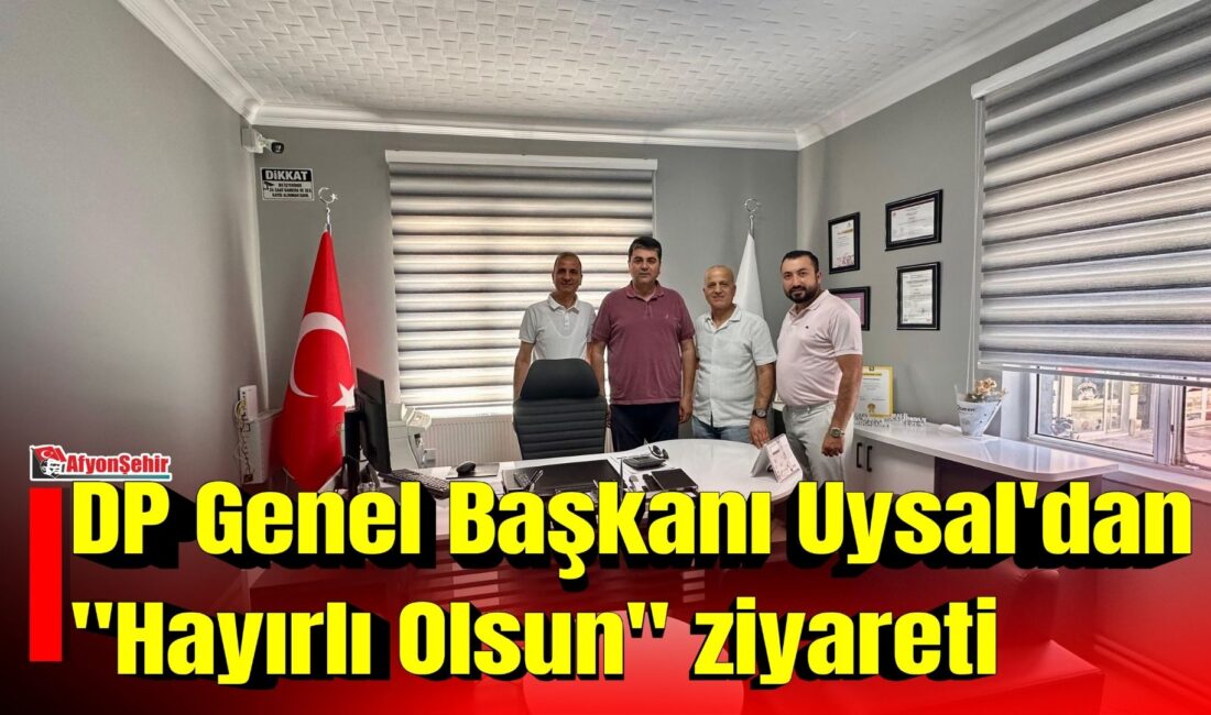 Demokrat Parti Genel Başkanı Gültekin Uysal, Afyonkarahisar'daki ziyaretlerini sürdürüyor.