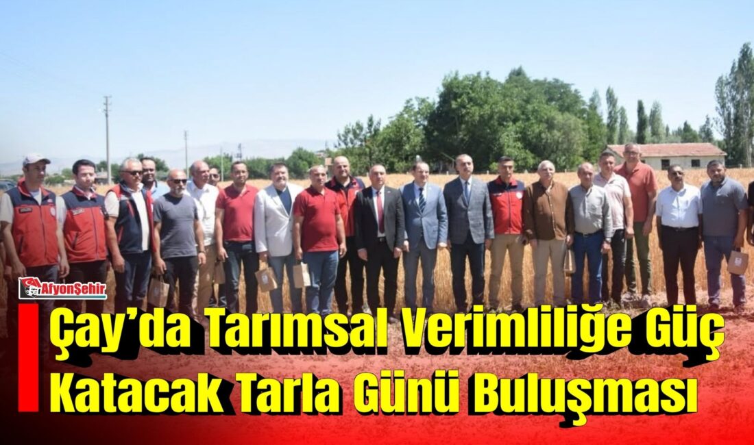 Çay ilçesinde tarımsal üretimin geliştirilmesi ve verimliliğin artırılması amacıyla düzenlenen