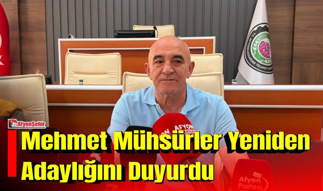 Afyon Ticaret Borsası Başkanı Mehmet Mühsürler, 24 Temmuz Gazeteciler ve
