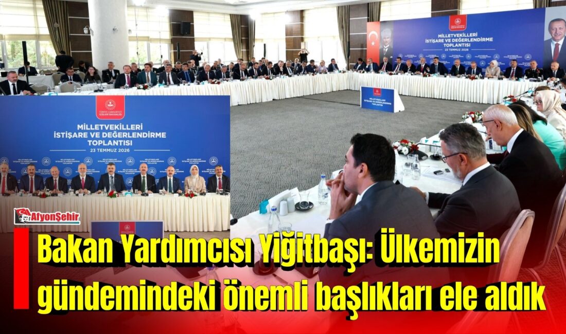 İçişleri Bakan Yardımcısı Kübra Güran Yiğitbaşı, İçişleri Bakanlığı'nda gerçekleştirilen istişare