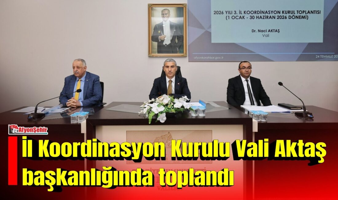 Afyonkarahisar'da kamu yatırımlarının mevcut durumu ve devam eden projelerin değerlendirildiği