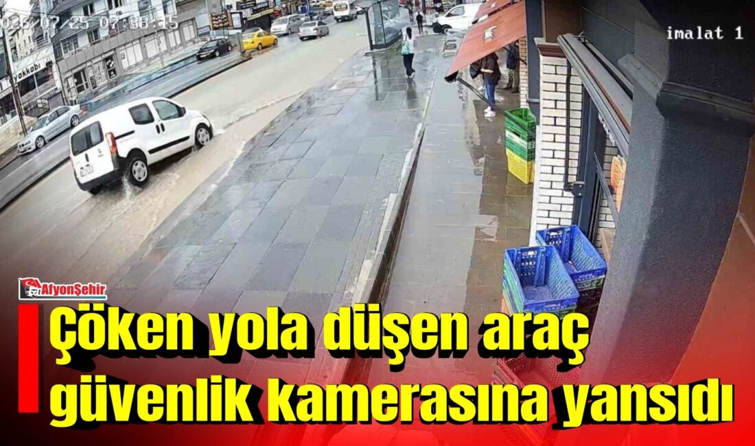 Ankara’nın Mamak ilçesinde sabah saatlerinde etkili olan sağanak yağış sonucu