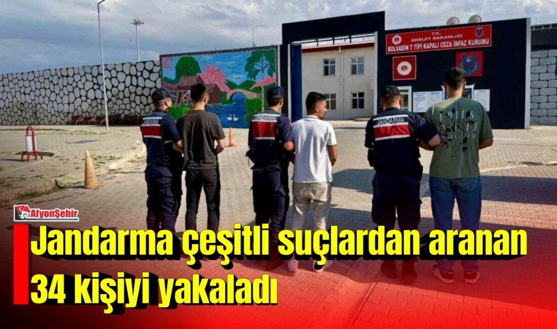 Afyonkarahisar’da son bir hafta içerisinde gerçekleştirilen denetimlerde çeşitli suçlardan aranan