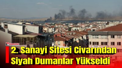 Afyonkarahisar'da 2. Sanayi Sitesi arkasında çıkan yangın kısa süreli paniğe
