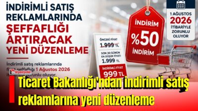 Ticaret Bakanlığı, tüketicilerin indirim kampanyalarında doğru ve eksiksiz bilgilendirilmesini sağlamak