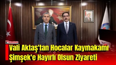 Afyonkarahisar Valisi Dr. Naci Aktaş, Hocalar ilçesinde görevine yeni başlayan