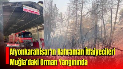Muğla'nın Seydikemer ilçesinde meydana gelen orman yangınına müdahale çalışmalarına destek