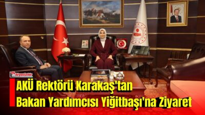Afyon Kocatepe Üniversitesi (AKÜ) Rektörü Prof. Dr. Mehmet Karakaş, İçişleri