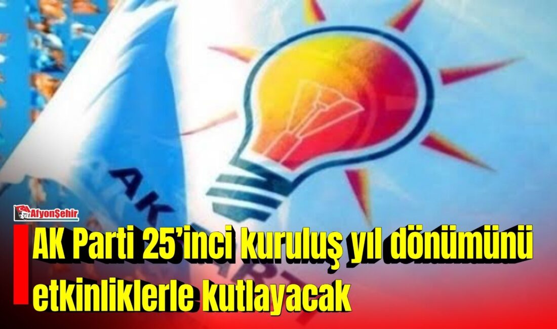 AK Parti 25’inci kuruluş yıl dönümünü etkinliklerle kutlayacak Cumhurbaşkanı Recep Tayyip Erdoğan liderliğinde kurulan ve çeyrek asrı geride