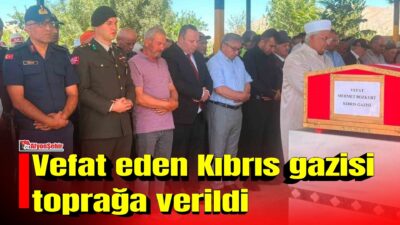 Afyonkarahisar’da vefat eden Kıbrıs Gazisi Mehmet Bozkurt, düzenlenen askeri törenin