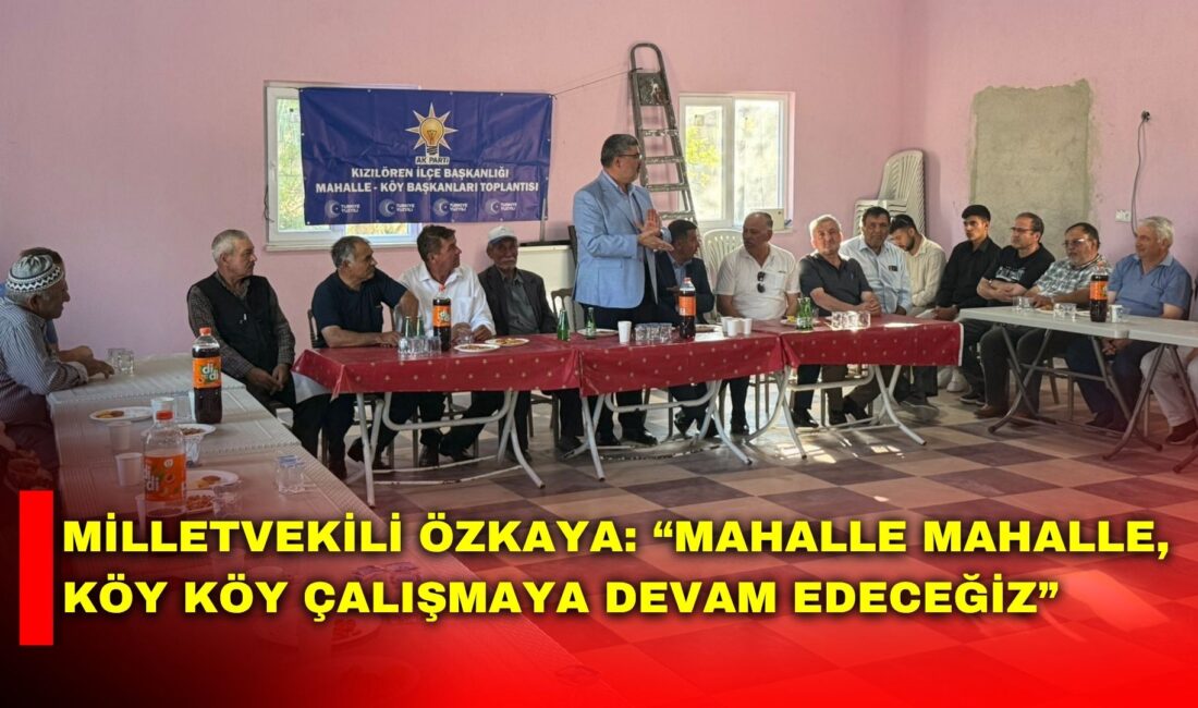 AK Parti Afyonkarahisar Milletvekili Ali Özkaya, Kızılören ilçesine bağlı Yenibelkavak’ta