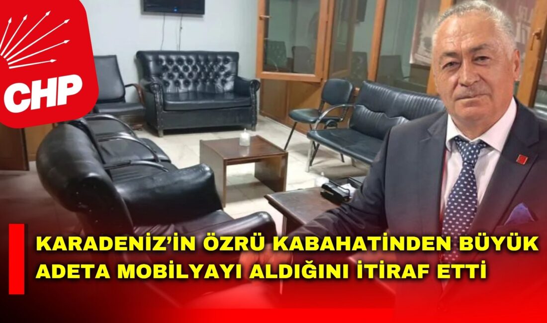 Karadeniz’in özrü kabahatinden büyük adeta mobilya itirafı CHP Afyonkarahisar İl Başkanlığı görevinden alınan Hasan Karadeniz'in düzenlediği basın