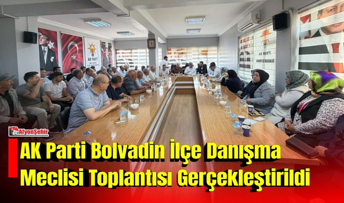 AK Parti Bolvadin İlçe Danışma Meclisi Toplantısı Gerçekleştirildi AK Parti Afyonkarahisar Milletvekili İbrahim Yurdunseven, AK Parti Bolvadin İlçe