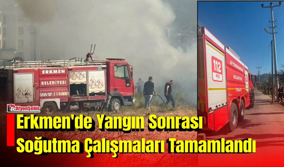 Erkmen beldesinde meydana gelen yangın, Afyonkarahisar Belediyesi ile Erkmen Belediyesi
