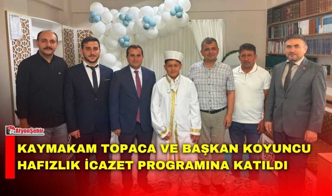 Emirdağ’da hafızlık eğitimini başarıyla tamamlayan Furkan Uysal için Hafızlık İcazet