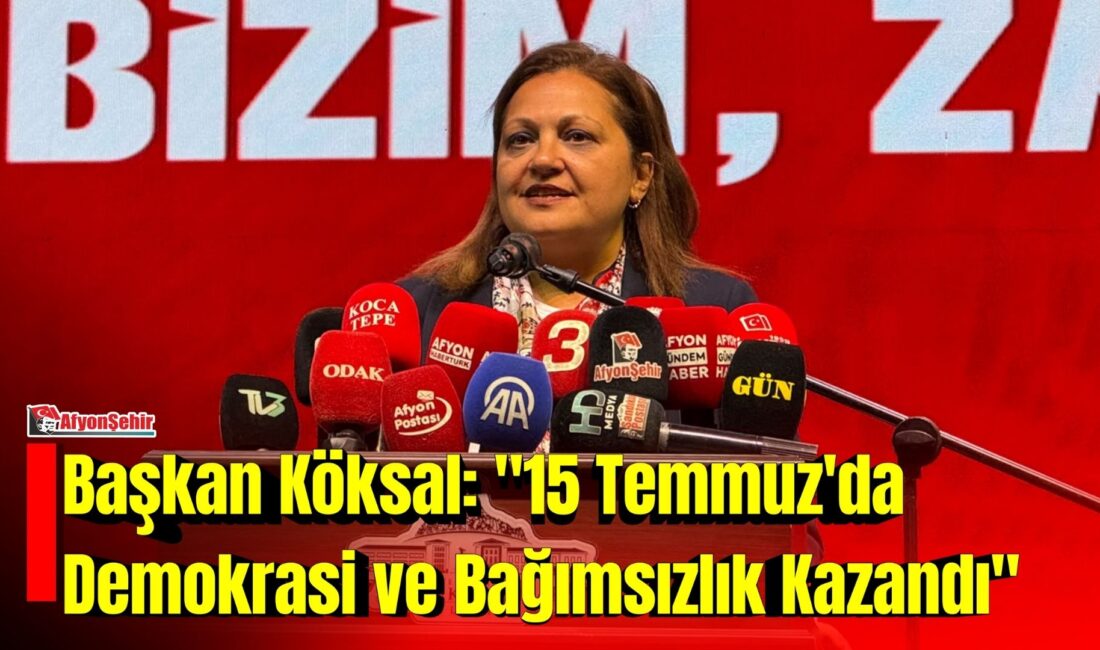 Afyonkarahisar’da 15 Temmuz Demokrasi ve Millî Birlik Günü dolayısıyla düzenlenen
