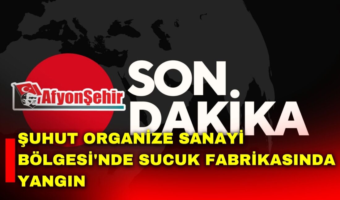 Afyonkarahisar'ın Şuhut ilçesindeki Organize Sanayi Bölgesi'nde faaliyet gösteren bir sucuk