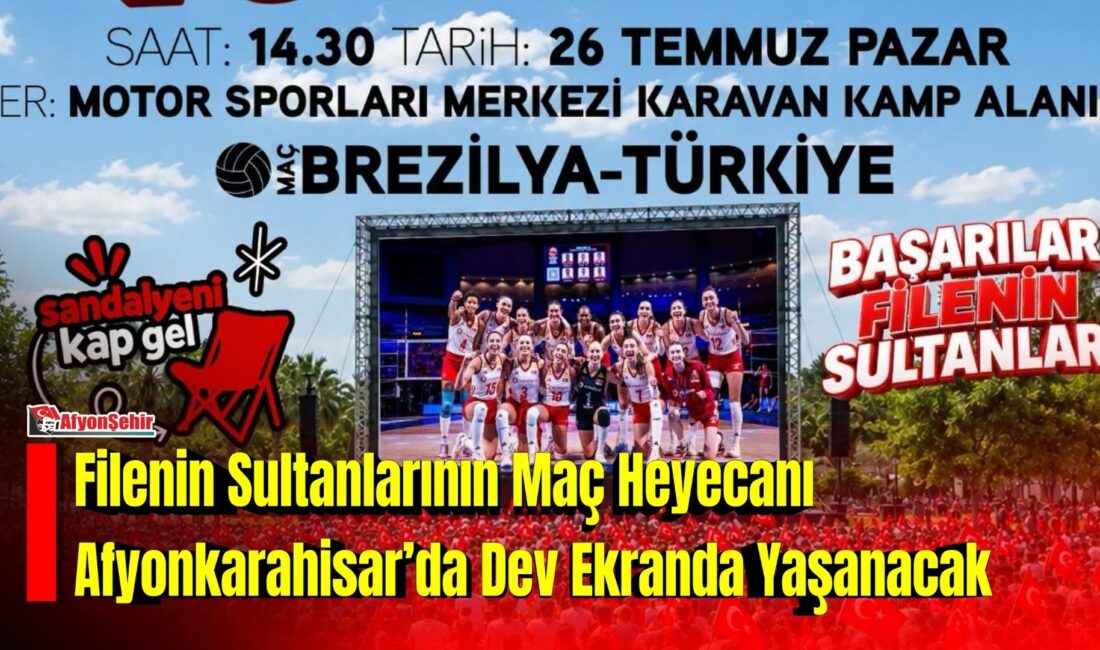 Afyonkarahisar Belediyesi, A Milli Kadın Voleybol Takımı’nın şampiyonluk yolundaki mücadelesini