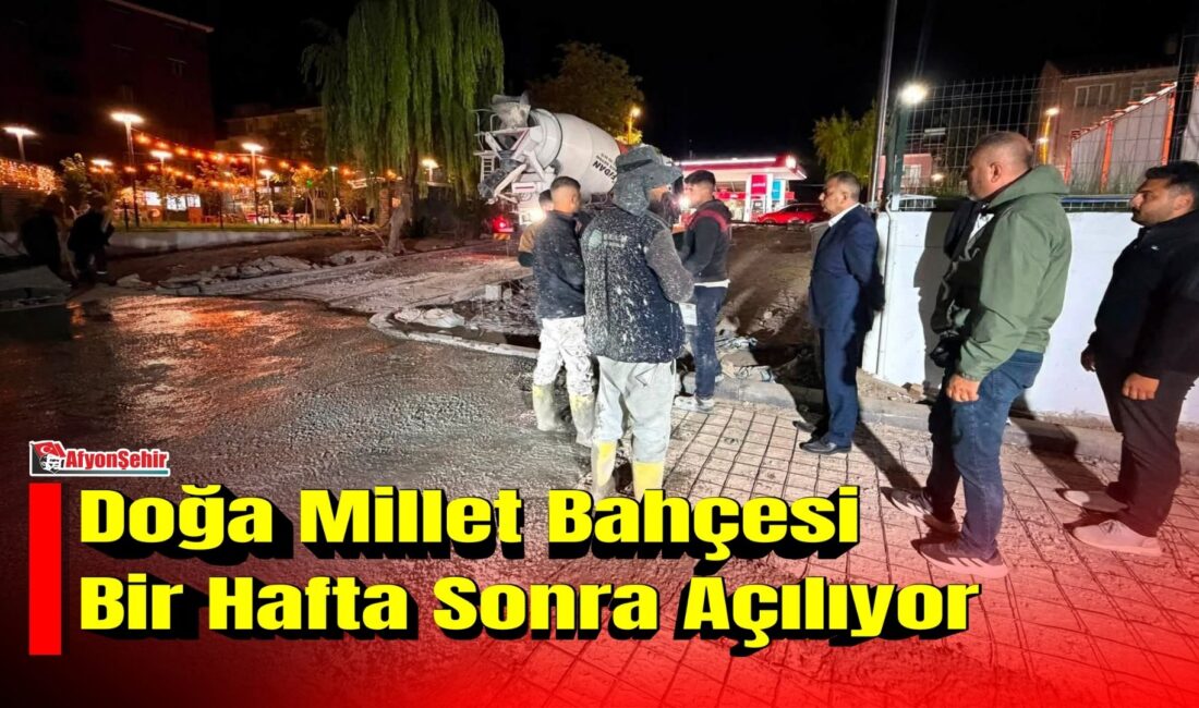 Afyonkarahisar’ın Emirdağ ilçesinde yürütülen vizyon projelerden biri daha tamamlanma aşamasına