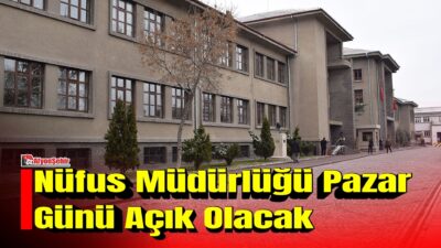 Afyonkarahisar İl Nüfus ve Vatandaşlık Müdürlüğü, 9 Ağustos 2026 tarihinde