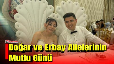 Doğar ve Erbay aileleri, çocuklarının mutluluğuna ortak olmanın sevincini yaşadı.