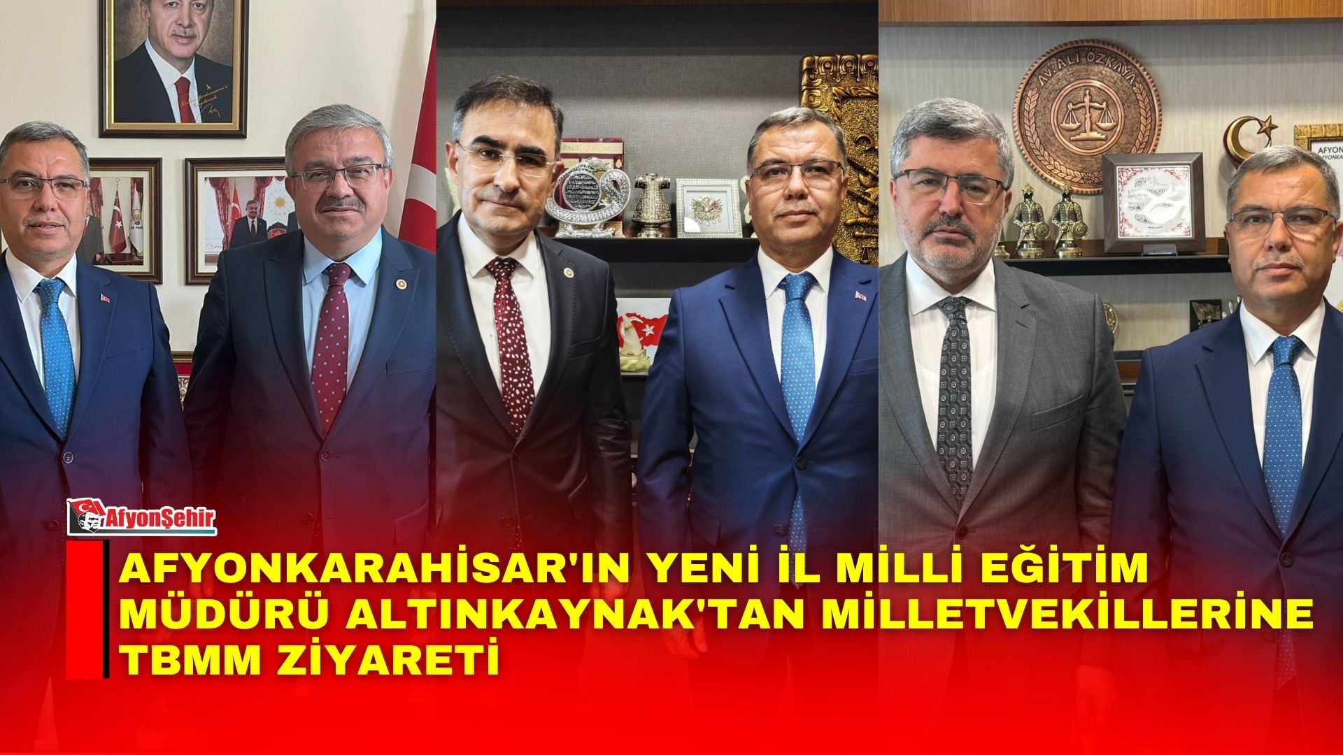 Afyonkarahisar İl Milli Eğitim Müdürlüğü görevine atanan İsmail Altınkaynak, ilk
