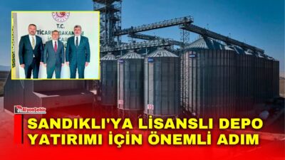 Sandıklı Belediye Başkanı Adnan Öztaş'ın girişimleriyle Lisanslı Çelik Silo ve