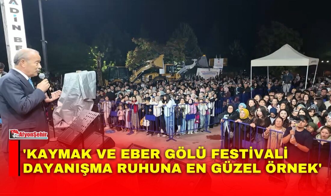 Taytak, 35. Kaymak ve Eber Gölü Festivali’ne katılan MHP Milletvekili